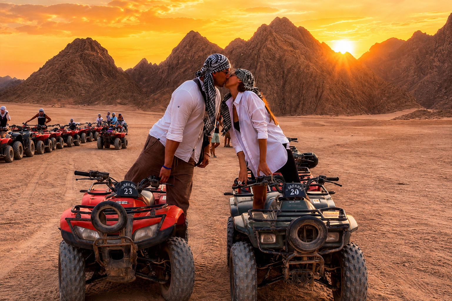 Desert Quad Bike Sunset Tour with Dinner | Sharm El Sheikh
