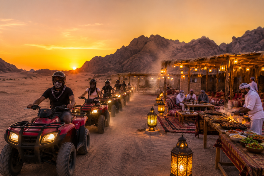 Desert Quad Bike Sunset Tour with Dinner | Sharm El Sheikh